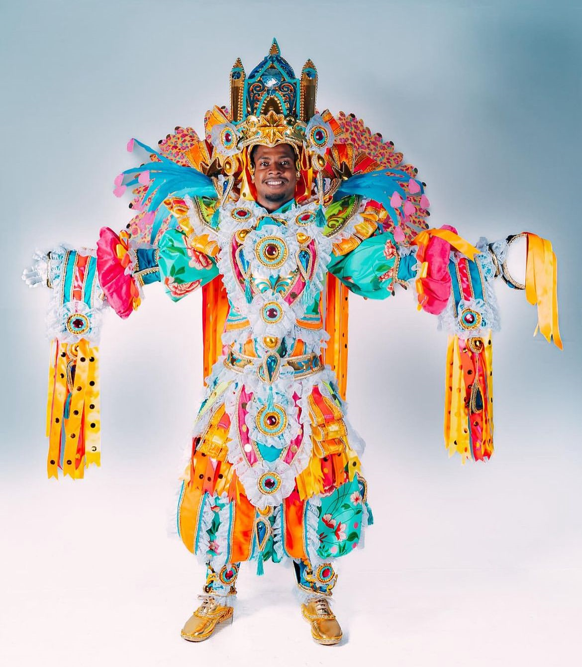 Fogo e Sol Rio Carnival Costume Pre-Owned freeshipping - BrazilCarnivalShop